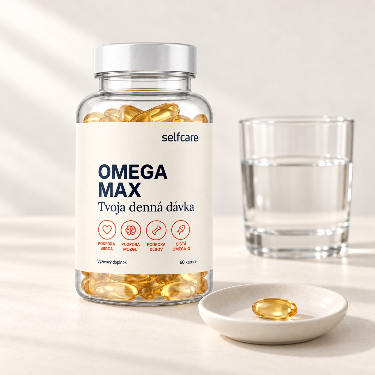 OMEGA MAX a jedna mäkká kapsula